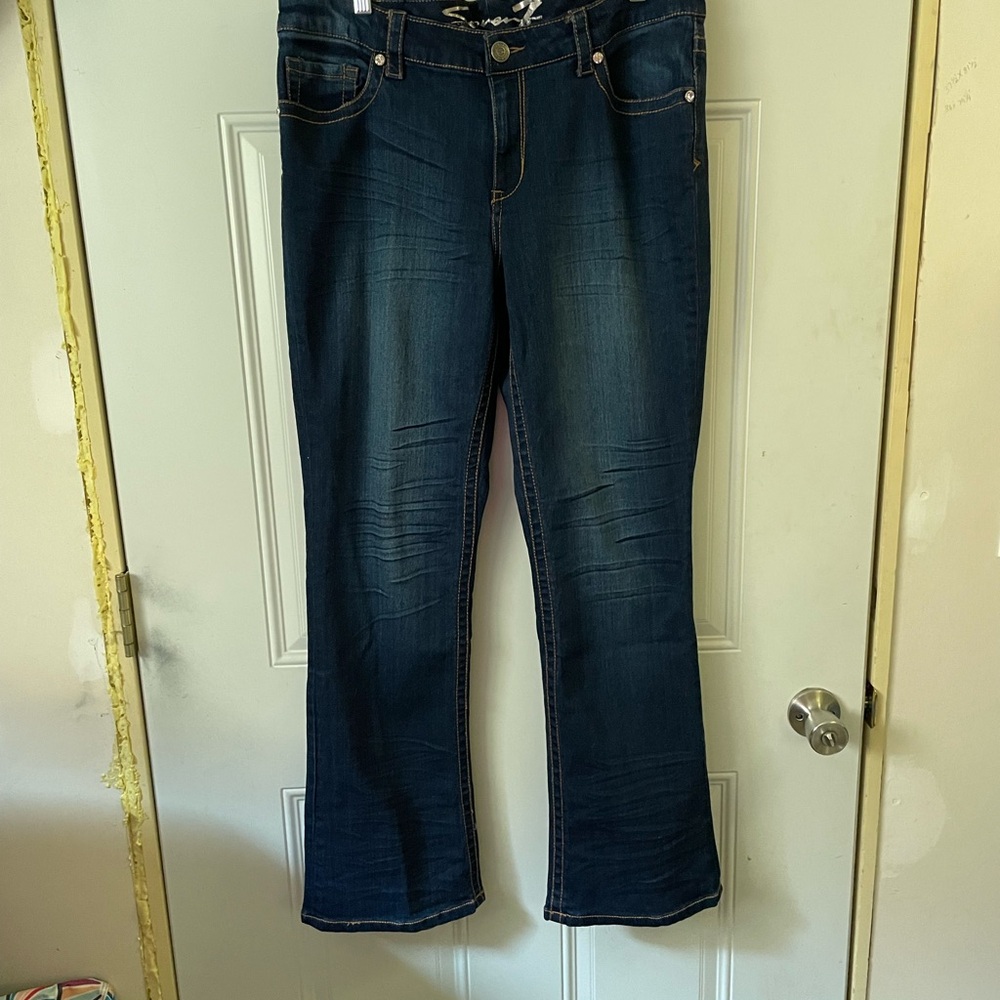 Seven7 Blue Boot Cut Jeans with Classic Flare